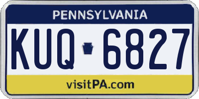 PA license plate KUQ6827