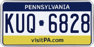 PA license plate KUQ6828