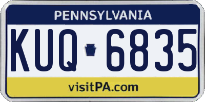 PA license plate KUQ6835