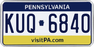PA license plate KUQ6840