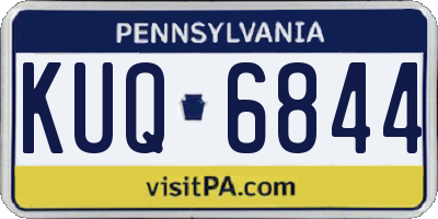 PA license plate KUQ6844