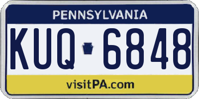 PA license plate KUQ6848