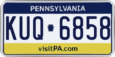 PA license plate KUQ6858
