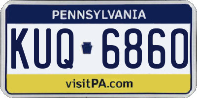 PA license plate KUQ6860