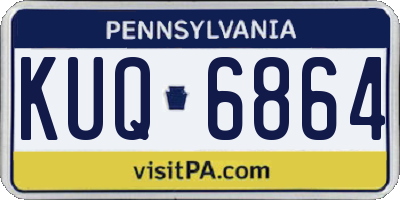 PA license plate KUQ6864
