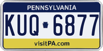 PA license plate KUQ6877