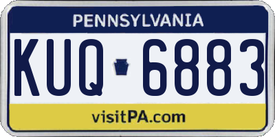 PA license plate KUQ6883