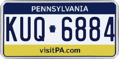 PA license plate KUQ6884