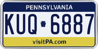 PA license plate KUQ6887