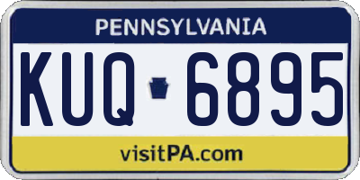 PA license plate KUQ6895