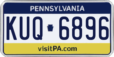 PA license plate KUQ6896