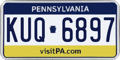 PA license plate KUQ6897