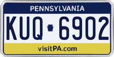 PA license plate KUQ6902