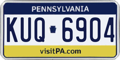 PA license plate KUQ6904