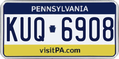 PA license plate KUQ6908