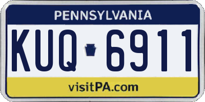 PA license plate KUQ6911