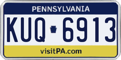 PA license plate KUQ6913