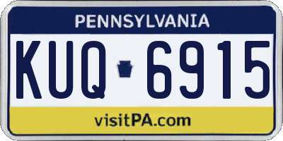 PA license plate KUQ6915