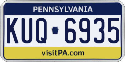 PA license plate KUQ6935