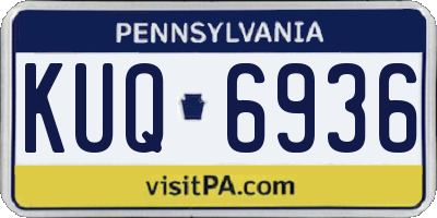 PA license plate KUQ6936