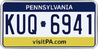 PA license plate KUQ6941