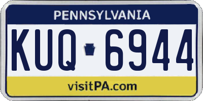 PA license plate KUQ6944
