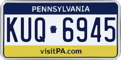 PA license plate KUQ6945