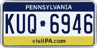 PA license plate KUQ6946