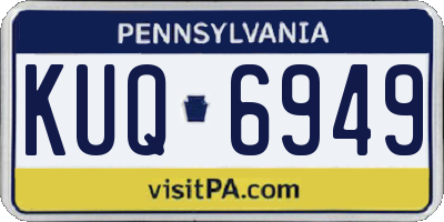 PA license plate KUQ6949