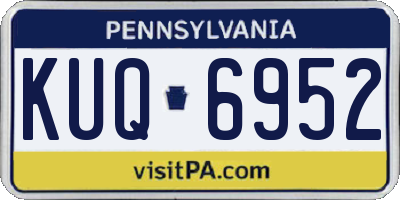 PA license plate KUQ6952