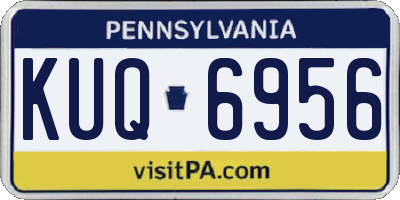 PA license plate KUQ6956