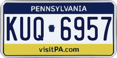 PA license plate KUQ6957