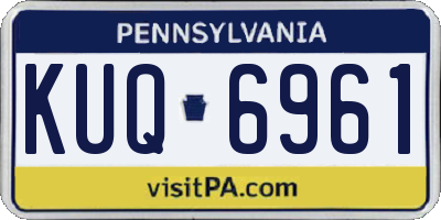 PA license plate KUQ6961