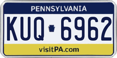 PA license plate KUQ6962