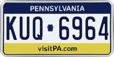 PA license plate KUQ6964