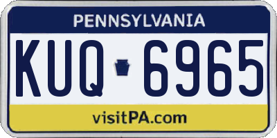 PA license plate KUQ6965