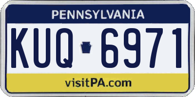PA license plate KUQ6971