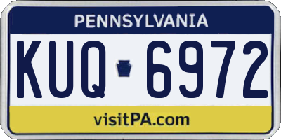 PA license plate KUQ6972