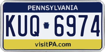 PA license plate KUQ6974