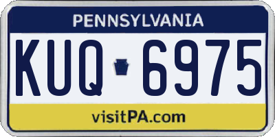 PA license plate KUQ6975