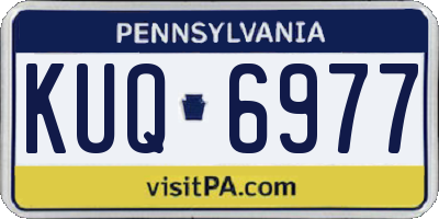 PA license plate KUQ6977