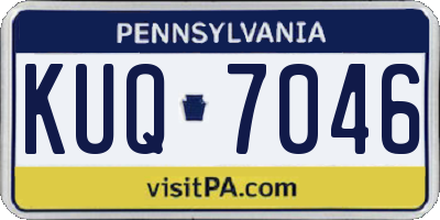 PA license plate KUQ7046