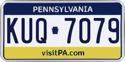 PA license plate KUQ7079
