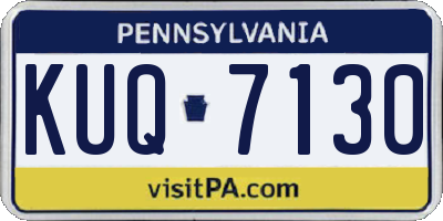 PA license plate KUQ7130