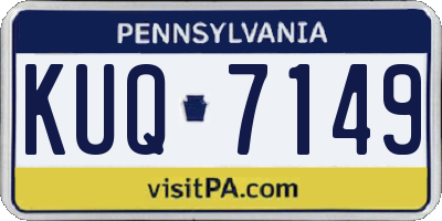 PA license plate KUQ7149