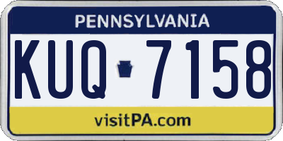 PA license plate KUQ7158