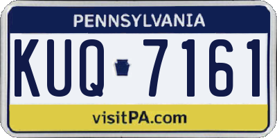 PA license plate KUQ7161