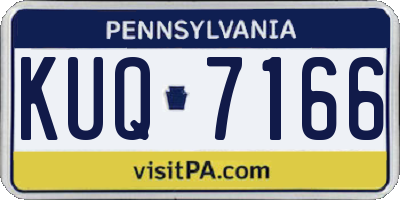 PA license plate KUQ7166