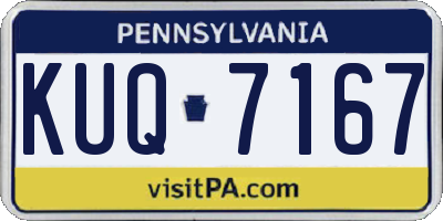 PA license plate KUQ7167