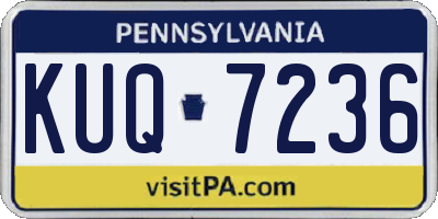 PA license plate KUQ7236